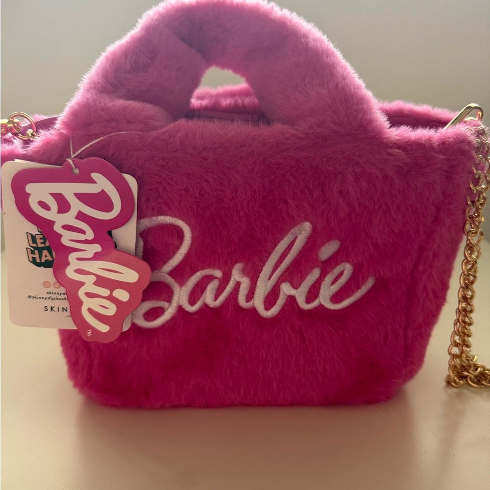 Barbie Vibrant Pink Plush Mini Bag